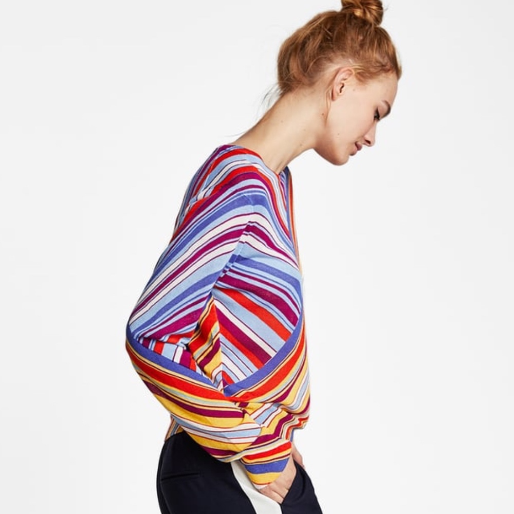 Zara Multicolor Stripe Sweater